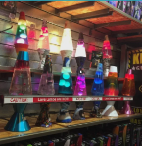 Lava lamps from Spencer's 