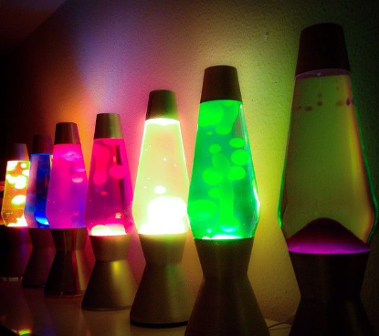 Lava lamps from Spencer's 