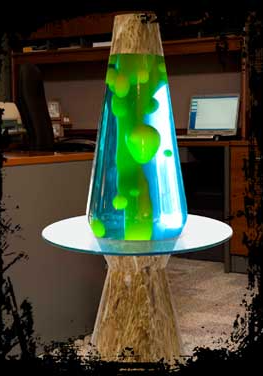  large lava lamp with green color
